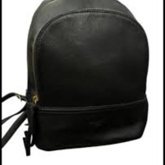 Margot New York Black Leather Backpack